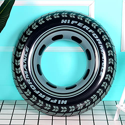 Schwimmreifen Erwachsene Kinder Groß, Stabil Schwimmring XXL Erwachsene Reifenschlauch Schwimmring Schwimmbad Aufblasbarer Gummiring Monstertruck-Reifen Aufblasbarer Schwimmreifen Schwimmreifen 91cm