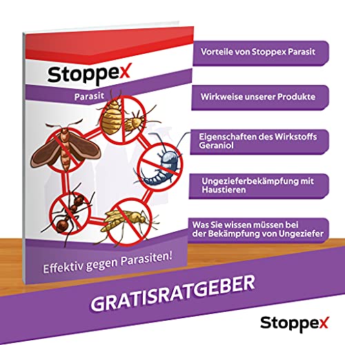 Stoppex® Parasit Mottenstopp- Spray gegen Motten, Lebensmittelmotten und Kleidermotten. Motten bekämpfen mit Sofortwirkung
