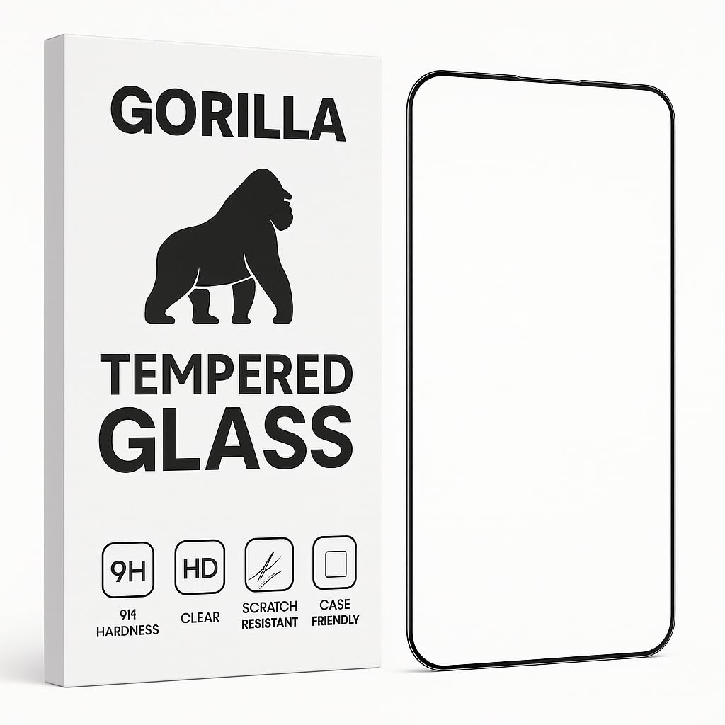 Gorilla Tempered Glass for Redmi Note 14 5G,Ultra 9H Hardness Edge-to-Edge,Anti-Fingerprint, Crystal Clear, Military-Grade Strength,With FREE Easy installation Kit. Gorilla Tempered Glass for Redmi Note 14 5G,Ultra 9H Hardness Edge-to-Edge,Anti-Fingerprint, Crystal Clear, Military-Grade Strength,With FREE Easy installation Kit.