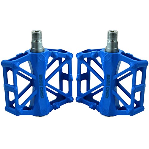 chendongdong Vélo BMX VTT Pédales Plates Plateformes Ball Bearing lumière Réflecteur en Aluminium, Bleu