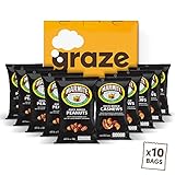 Graze - Healthy Snacks- Multipack of Marmite nuts- 10 Bags Mixed Bundle