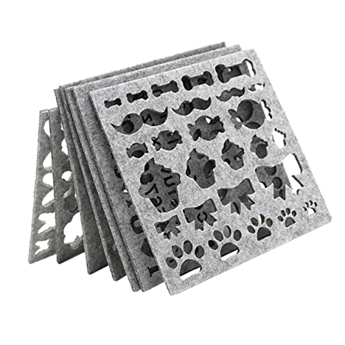 Hemobllo Molde Para Bordar Aguja y Plantilla Para Manualidades Diy 7 Piezas Para Principiantes y Expertos Multicolor Herramienta Para Fieltro Aguja y Apliques Hogar y Talleres