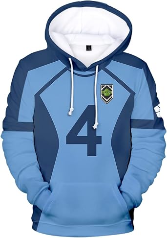 YUDI Anime Blue Lock Cosplay Hoodie Autumn and Winter Mens and Womens Long Sleeved Pullover Casual Same Sportswear Hoodie