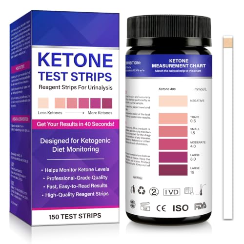 Ketone Urine Test Strips Test for Ketogenic & Low-Carb Diets-150pcs