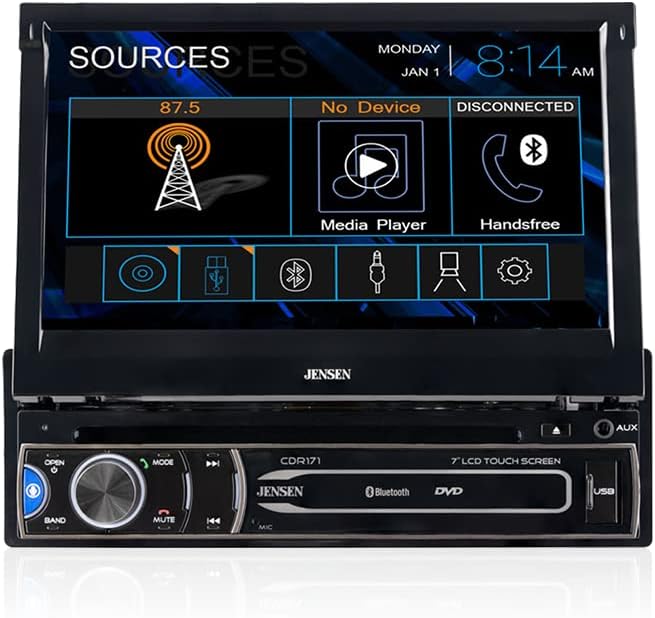 Touch Screen Single Din Car Stereo 