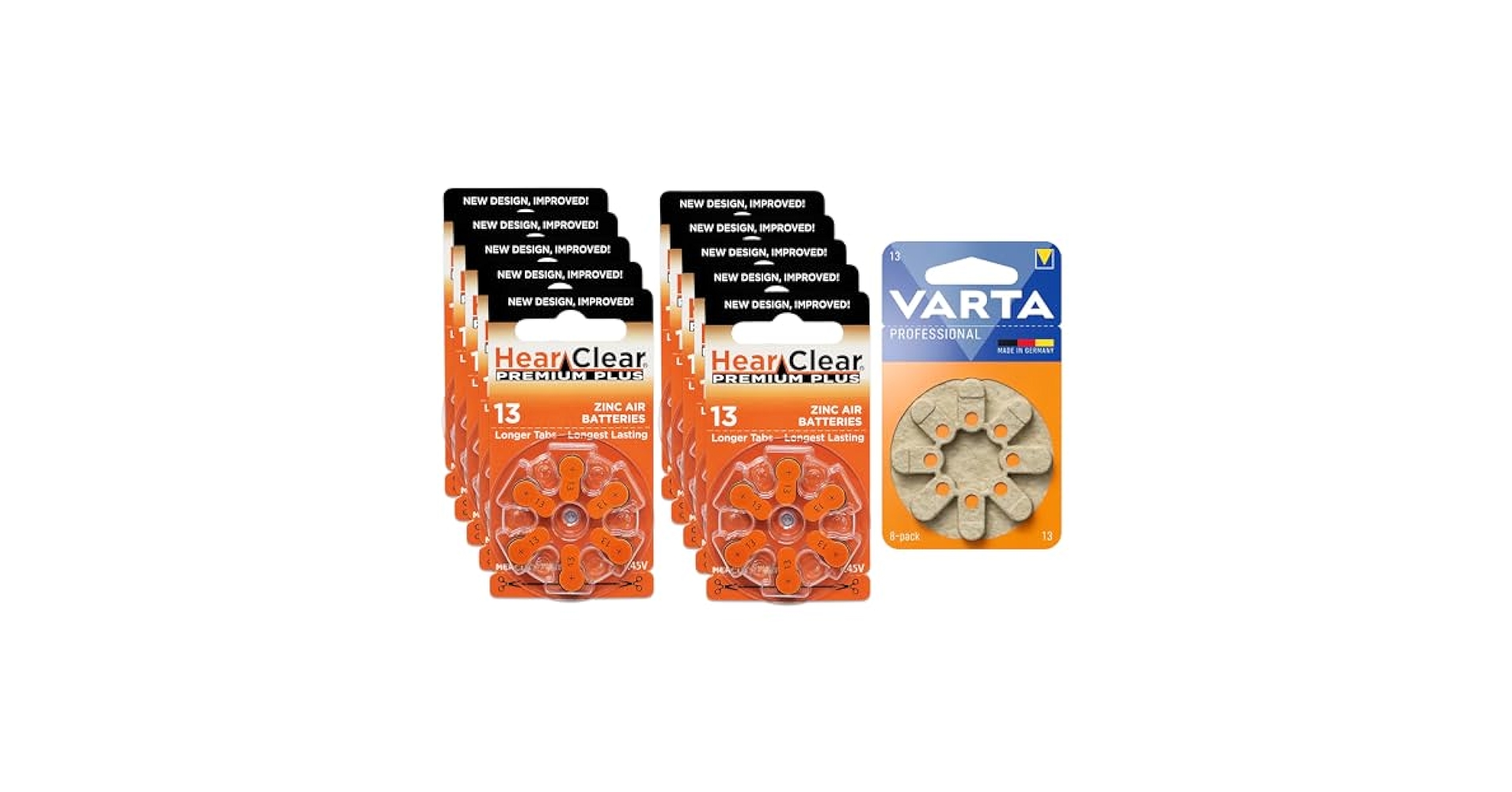 Hearclear ヒアークリアー 補聴器電池 橙 P13 PR48 60個 Amazon.com: Hear Clear Size 13 PR48 Hearing Aid Batteries