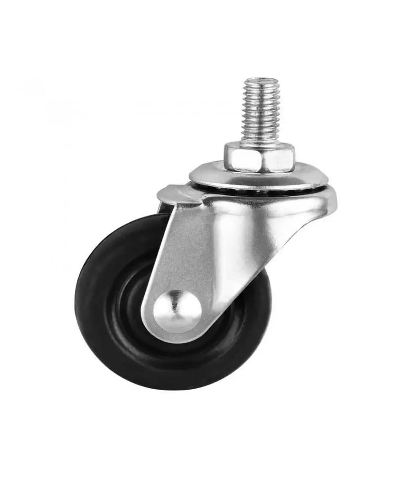 MXXDMOPD 4 Pieces/Batch Caster 1.5 inch Screw Rubber Swivel Wheel M8 Silent