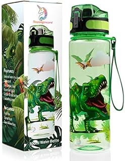 HeavenlyUnicorns Childrens Kids Water Drink Bottle, LEAKPROOF, SHATTERPROOF, BPA Free, for School, Work, Travel 500ML