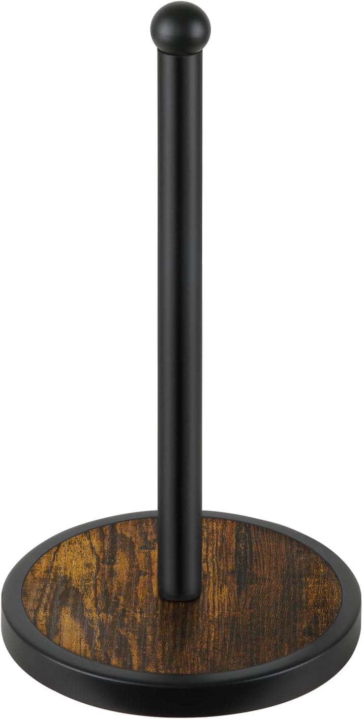 YINMIT Paper Towel Holder Countertop with Heavy Duty Wooden