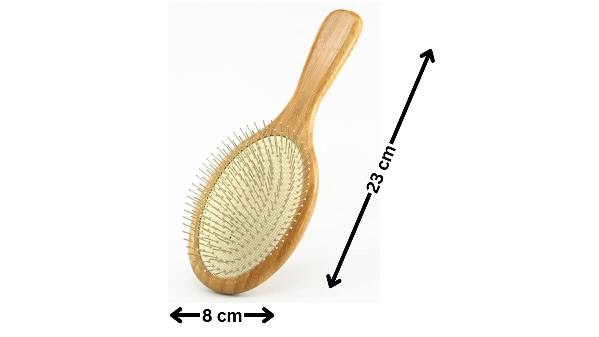 RACMOS Pet Hair Brush for Grooming, Wooden Padlde Hair Brush Detangling & Massaging Brush with Metal Bristles Anti Static, Best for All Wet & Dry Hair Daily Use for all type pf Pets - Cats, Dogs, Rabbit, Guinea Pig 1
