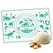 PERNY Non Stick Non Skid Pastry-Mat with Measurements, Silicone Baking-Mat/Non-Slip Sheet,perfect for rolling out cookie and pizza dough and pie crust,Pizza,Breads,Lasagna (23.6 by 15.7-inch)