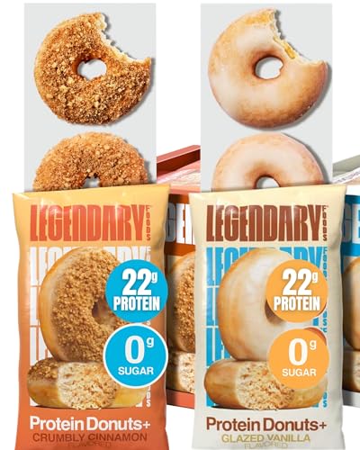 Legendary Foods Protein Donuts Variety Pack 16-Pack Bundle - Crumbly