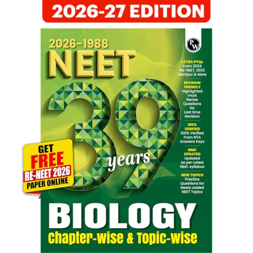 Image of NEET PYQ 39 Years For 2027 Exams