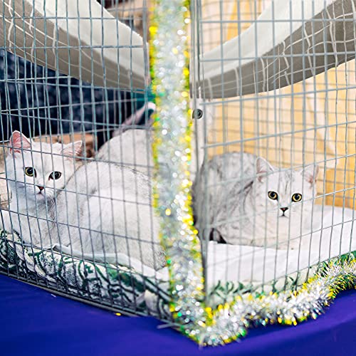 image for Jetec 2 Pieces Reversible Cat Hanging Hammock Soft Breathable Pet Cage