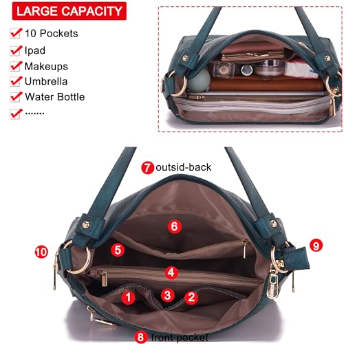 Women Large Crossbody Bags Ladies Satchel Shoulder Handbags Purse and Wallet Set for Women Totes Hobo Purses4