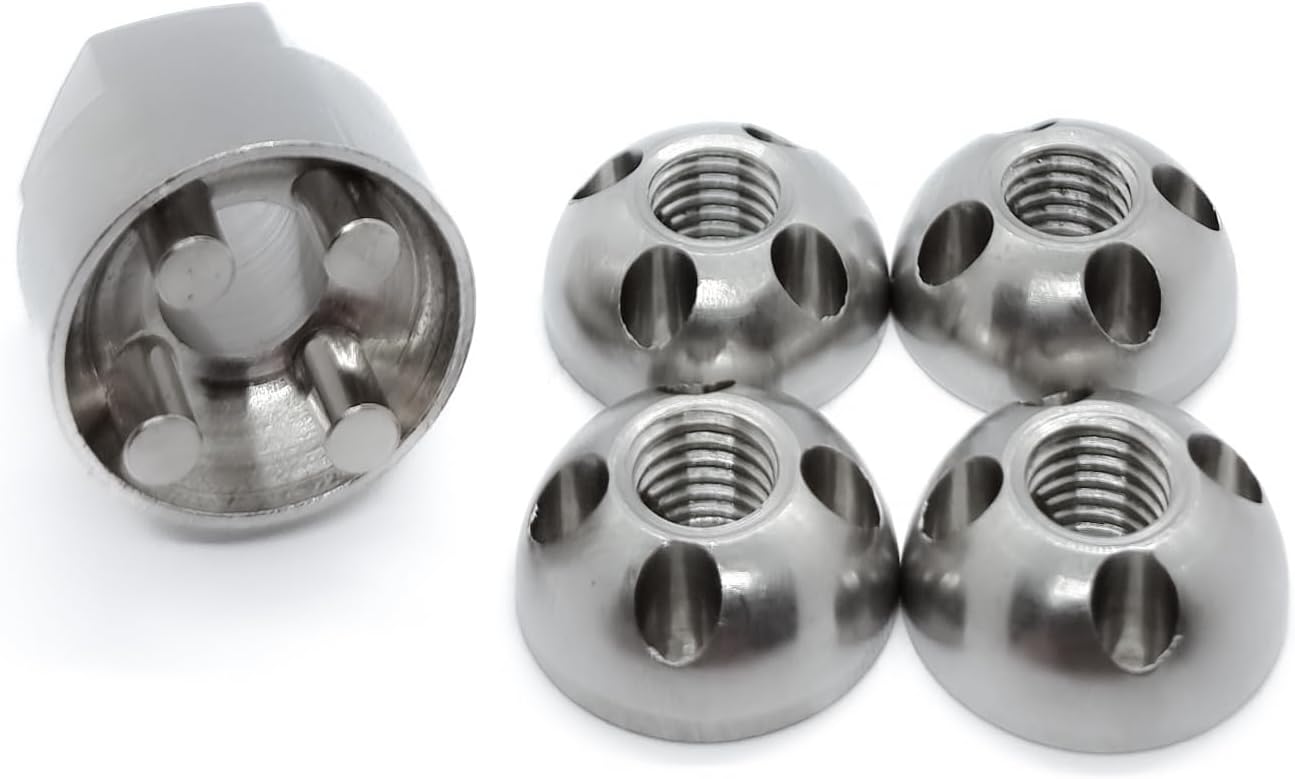 OG Secure | M8 (8mm) Anti-Theft Security Nut Set - Stainless Steel | Tamper Proof Shear Nuts for Roof Tent, Winch, Light Bar, E-Bike | For 8mm Bolts