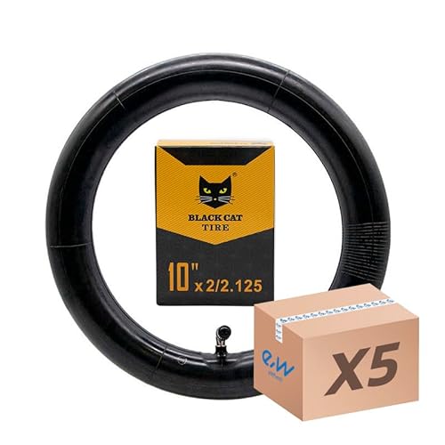 eWheel Chambre à air 10 x (2 | 2,125) VC 90 x 90 Black Cat 5 pièces pour trottinette électrique Chambre à air renforcée pour trottinette électrique Résistance aux crevaisons et utilisation intensive