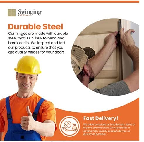 6" Double Action Spring Hinge Saloon Door Hinge—Cafe Door Hinge For In & Out Doorway Swing Commercial Grade Double Swing Hinge, Heavy Duty Door Hinge — Swinging Cafe Doors (Oil-Rubbed Bronze, 1 Unit) #TOP5