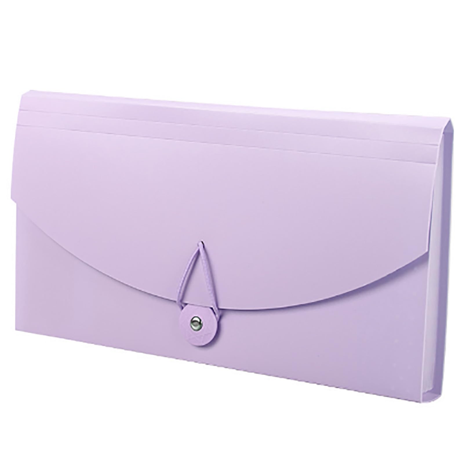 Accordion File Folder 13 Pockets Expanding File for Professional (Purple)
