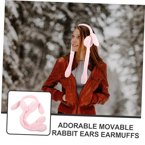 Gorro que hace estallar las orejas de conejo con diademas acolchadas para mujer 5
