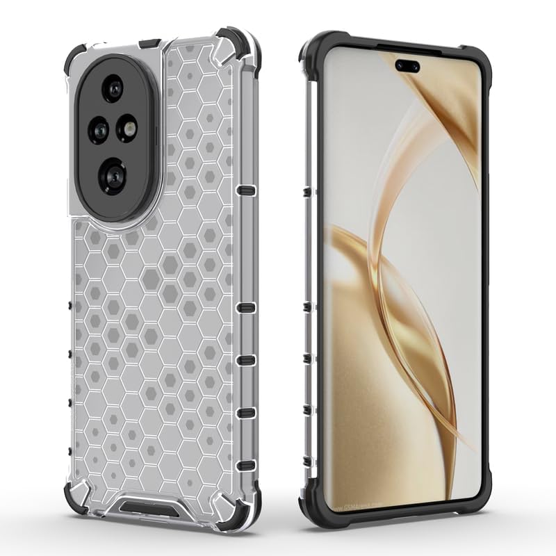 Image of Hard PC Back Case Cover for Honor 200 Pro 5G Anti Slip Ultra Thin Shockproof Reinforced Corners (Polycarbonate|Clear)