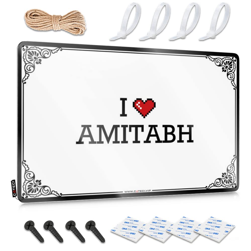 Fzfn Colour I Love Amitabh Sets Adorable - Funny Wall Signs Nice Vintage Wall Art(30X40cm)