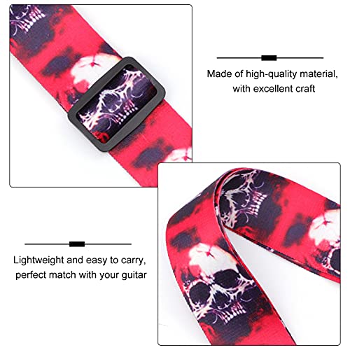 Vaguelly 2Pcs Guitares de Ceinture en Matériau Classique Sangle Électrique Réglable Ukulélé Porte-Coton en Cuir Rouge… - Les Beatles, Paul McCartney, John Lennon, RIngo Starr, George Harrison Vaguelly 2Pcs Guitares de Ceinture en Matériau Classique Sangle Électrique Réglable Ukulélé Porte-Coton en Cuir Rouge… – Image 3
