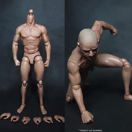 12'' Muscular Body,Male Flexible Action Figure Body Doll For 1:6 Scale Head Sculpt Carved #TOP2