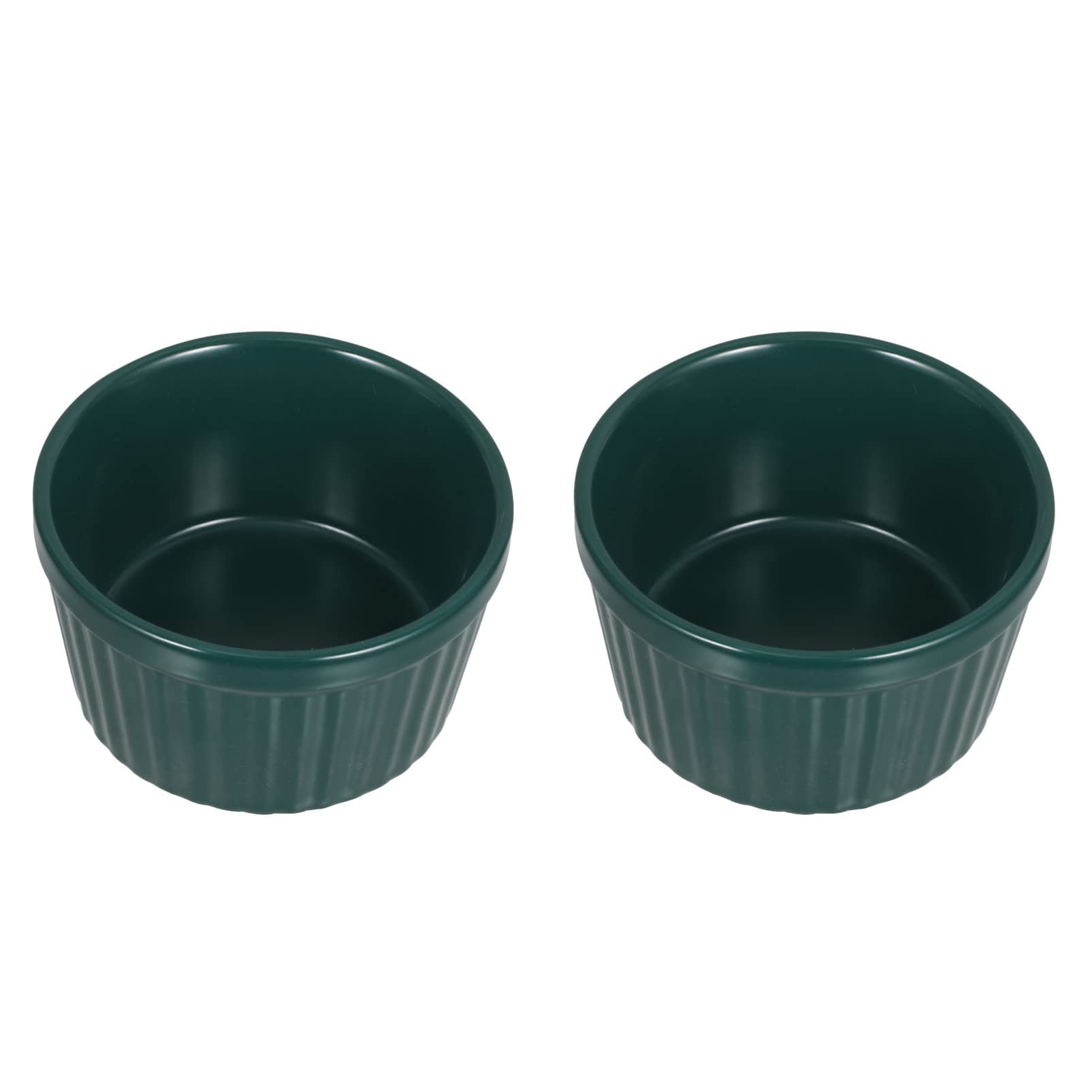Ramequins en Céramique Plats en Porcelaine: Tasses à Cuisson à la Crème de Dessert 2 Pièces Bols à Pudding Ronds en Céramique Ramequins Ustensiles de Cuisson pour la Cuisson Servir Crème Brûlée Gâteau