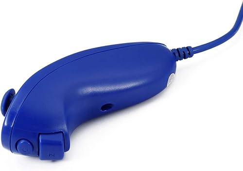 Miniatura 3 de QUMOX Mando a distancia y Nunchuck Joystick Compatible para wiiwii u (azul oscuro)