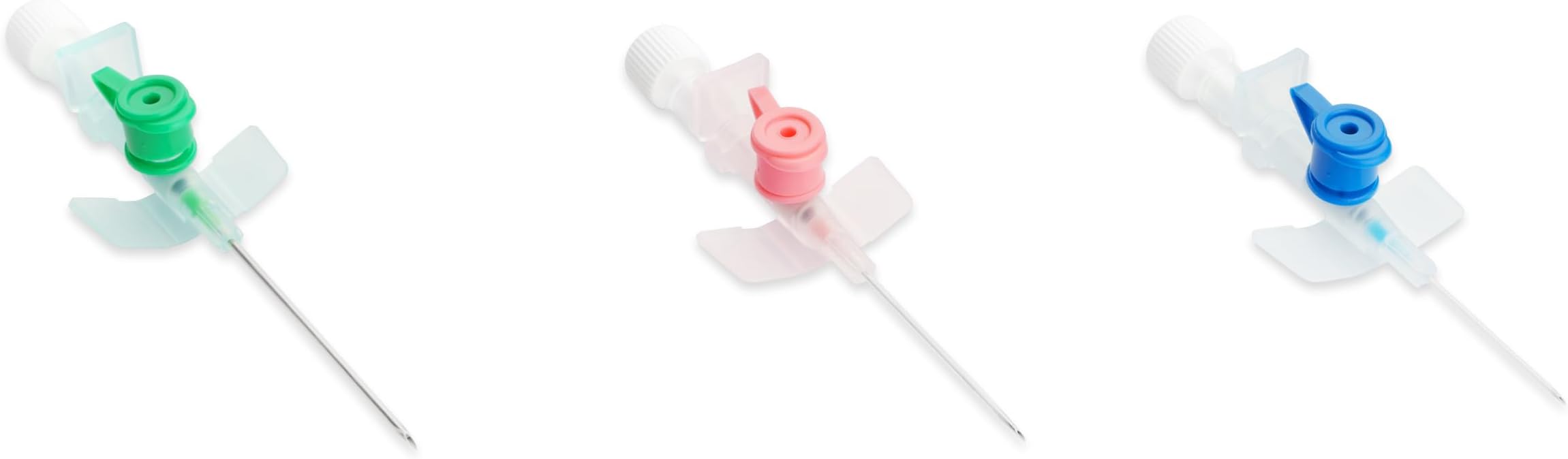 Romsons Intra Cath IV Cannula with Injection vale and Wings - 22G (100 Pieces)