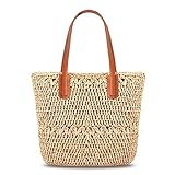 Tamaño - 42 x 39 x 25cm/ 16.5'' x 15.3'' x 9.8'' ; Gran capacidad para el teléfono, la cartera, la cámara, la botella de agua, las gafas de sol, los cosméticos, la sombrilla plegable, el sombrero plegable, las zapatillas, el salón de playa, la esterilla de playa y otros objetos personales.