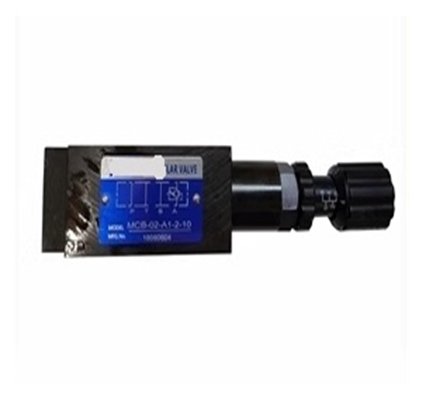 Vanne hydraulique MCB-02-P1-1-10 pour stabiliser la pression des blocs de distribution