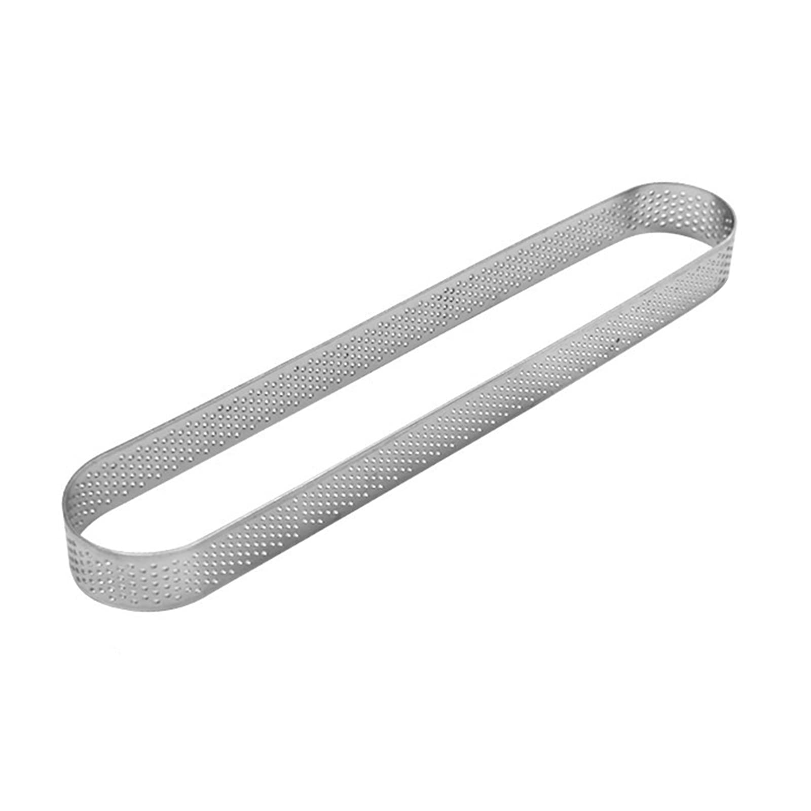 Elnwnnkc A Tarts Molds Perforated Cake Molds Mousses Circular Biscuits Cutout 304 Steel Materials Nonstick Mousses