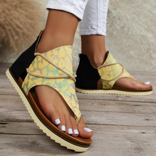 Sandales pour femme légères avec semelles plates confortables