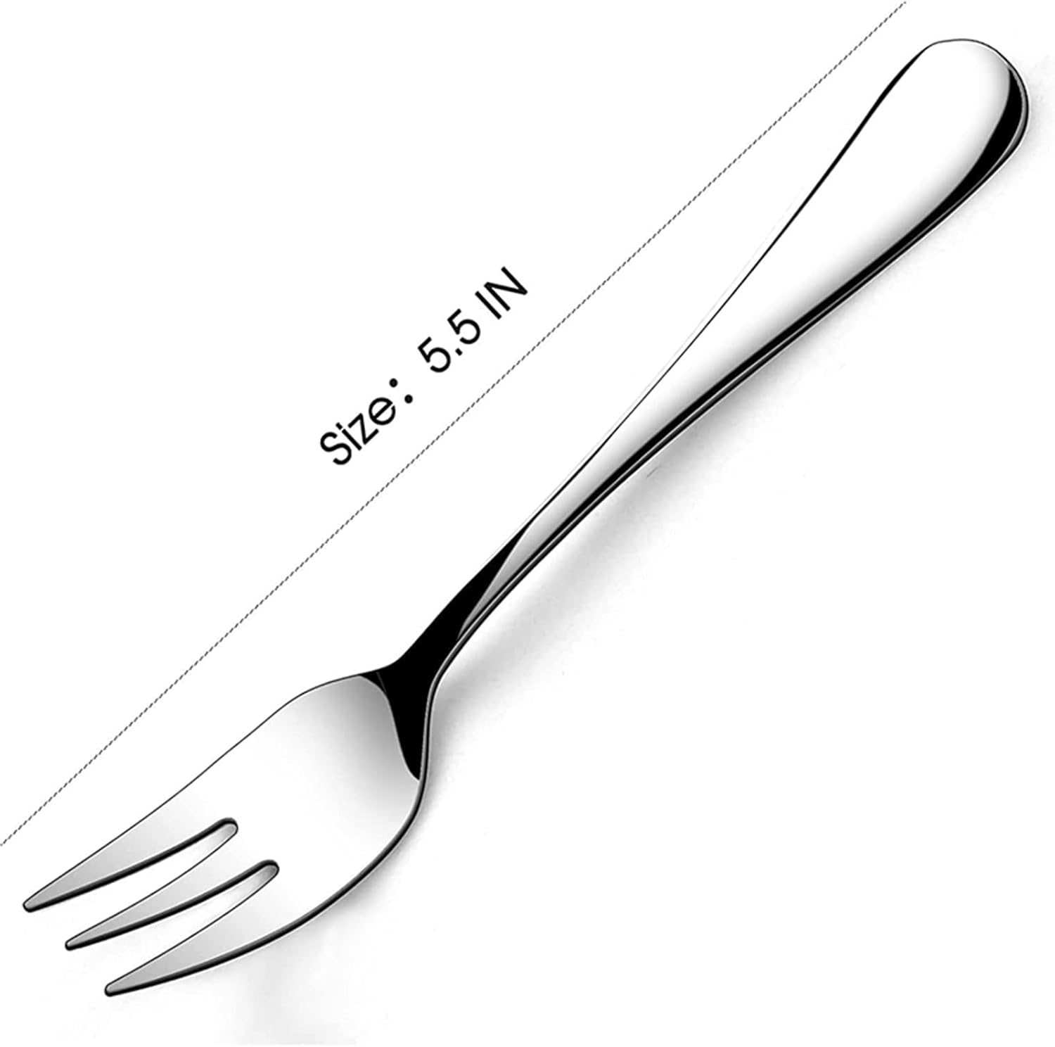 fruit forks，Dinner Forks,Stainless Steel ForksSet of 12 Dessert Forks Stainless Steel Cocktail Forks Appetizer Small Forks Fruit Salad Forks for Party Restaurant 5.5"