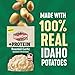 Idahoan Roasted Garlic +Protein Mashed Potatoes, Naturally Gluten-Free, 100% Real Idaho Potatoes, 4 servings per bag, 4.6 ounce (Pack of 10)