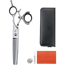 5.5/6" 440C Swivel Hair Scissors Hairdressing Scissors Barber Razor Thinning Rotating Thumb Shears Swivel Handle Scissor Rotary 6.0 INCH THIN
