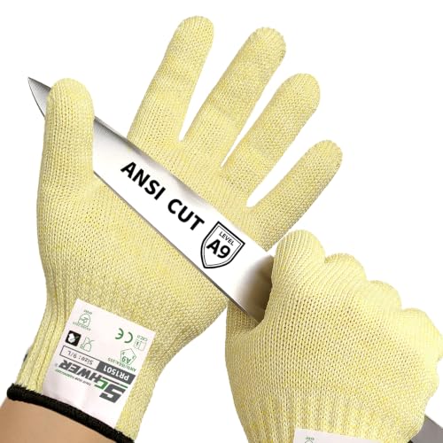 Schwer 150 Pairs SlicePro A9 Cut Resistant Gloves, Food Grade, PR1501, L