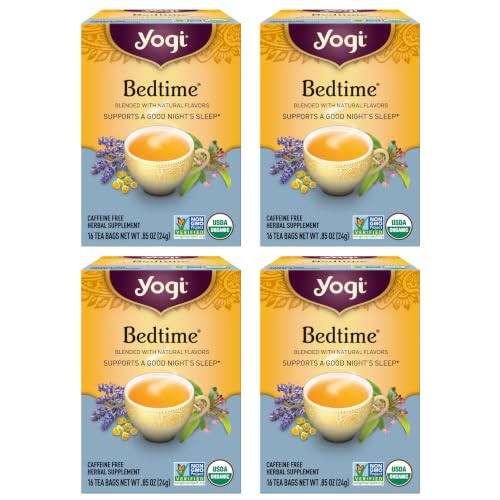Yogi Bedtime Chamomile Herbal Tea, 16 Tea Bags (4 Pack...
