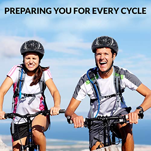 SPORT24 Lightweight Bike Cycle Helmet Road Bike Cycling Safety Helmet for Men Women (Fits Head Sizes 58-61cm) Black White - Image 7