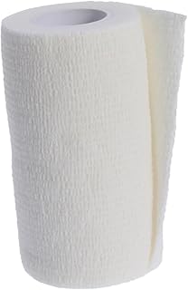 KOMBIUDA Rolls Non Woven Tape Self-Adhesive Tape Bandage Ankle Support Tape Self-Adhesive Bandage Finger Bandages Waist Support Tape Cohesive Bandage White Knee Pads Finger Guard