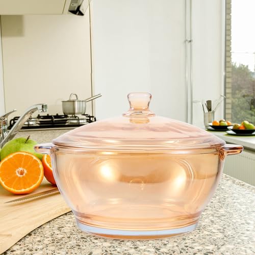 Bol en verre doré 1000ml à double poignées pour micro-ondes - 7