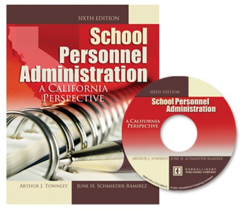 SCHOOL PERSONNEL ADMINISTRATION: A CALIFORNIA P... 075753984X Book Cover