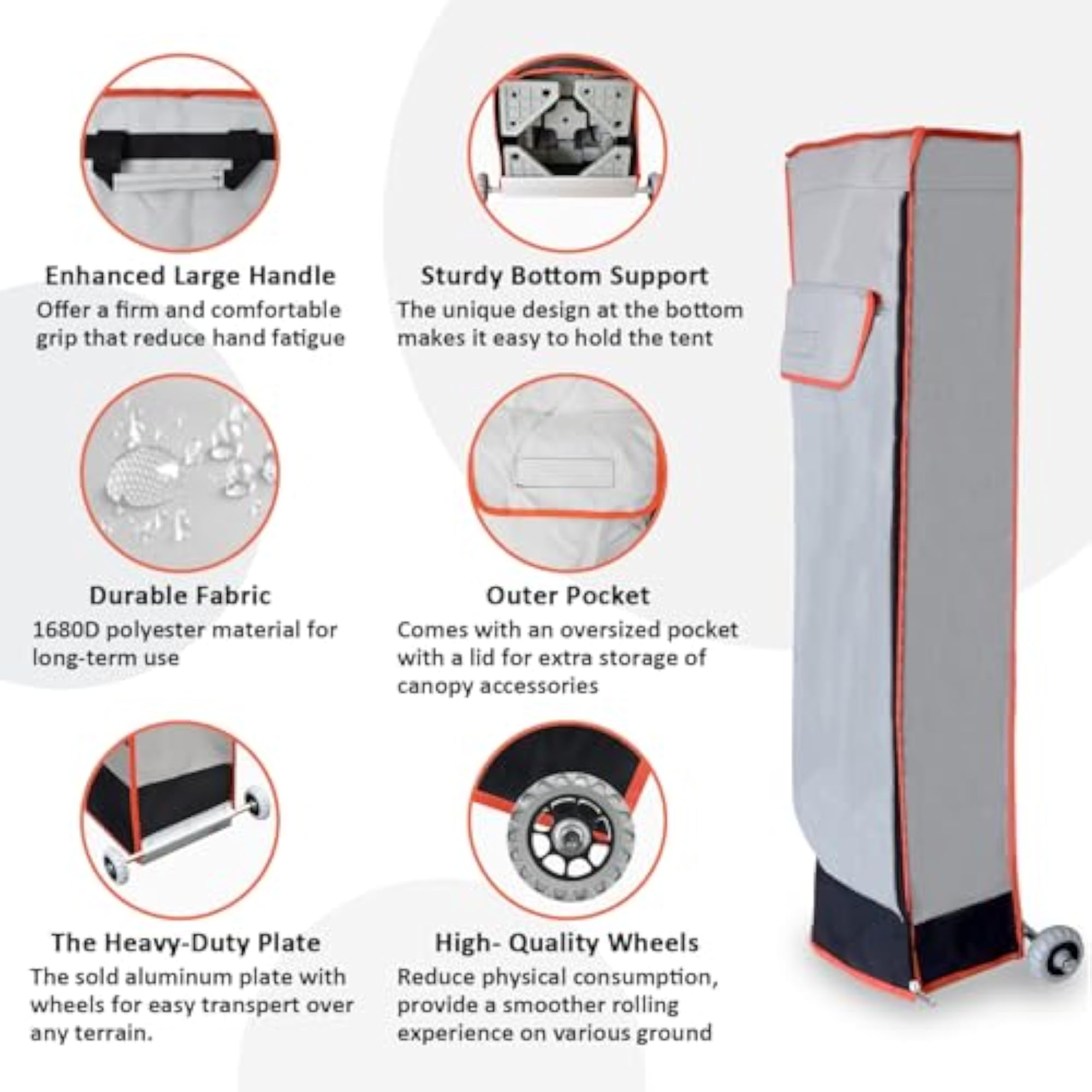 Wheeled Roller Bag for Canopy Tent Storage