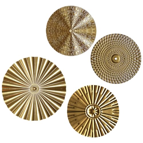 Décoration murale en métal irrégulier MAGICLULU lot de 4 disques