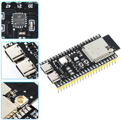 Image of 3PCS ESP32-S3 Development Board with External Antennas, Dual-Core N16R8, Type-C Ports 44Pin CH343P Chip, ESP32 S3 Devkit for Arduino