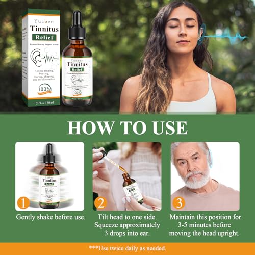 Tinnitus Relief for Ringing Ears, Ear Drops for Clogged Ears & Ear Ringing Relief, Effectively Reduce Noise in E_ars & & Improve Hearing, 60ml - Thumbnail 7
