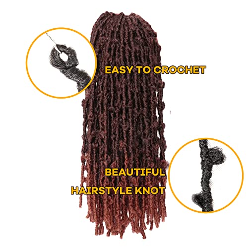 Butterfly Locs Crochet Hair 6 Packs Long Faux Locs Crochet Braids Pre looped Distressed Locs Soft Locs Crochet Dreadlocks Synthetic Hair Extensions (T350 - Image 3
