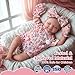 BABESIDE Lifelike Reborn Baby Dolls - Skylar, 17-Inch Realistic Newborn Baby Doll Real Life Baby Doll Girl with Gift Box for Cuddling, Role Playing and Collection